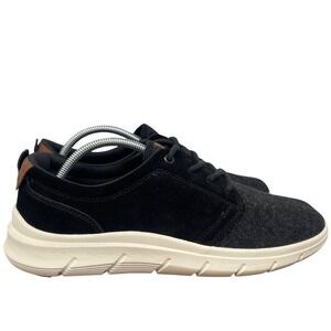Easy Spirit Shoes Mens 11M Gray Black Knit Suede Lace Up Low Top‎ Sneaker Canyon
